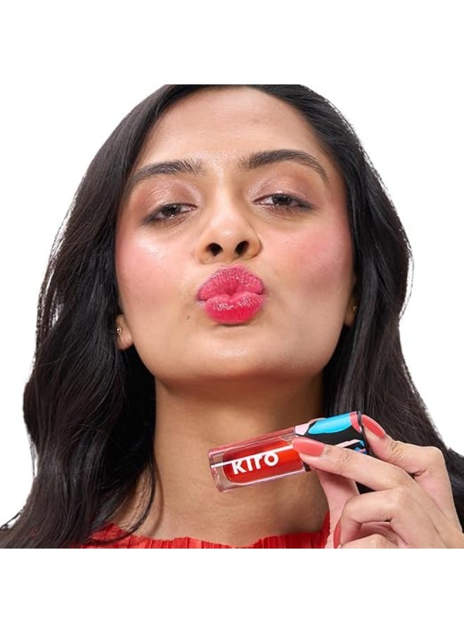 كيرو زيت كيرو بي إتش-بلاي لتغيير لون الشفاه والخدود - تانجرين تانجو، 5.5 مل | مرطب، مفتح للبشرة، يقلل من الخطوط الدقيقة | غير لزج، غير دهني | عناية بالبشرة غنية بزيوت المورينجا، ثمر الورد، والأفوكادو - Image 2